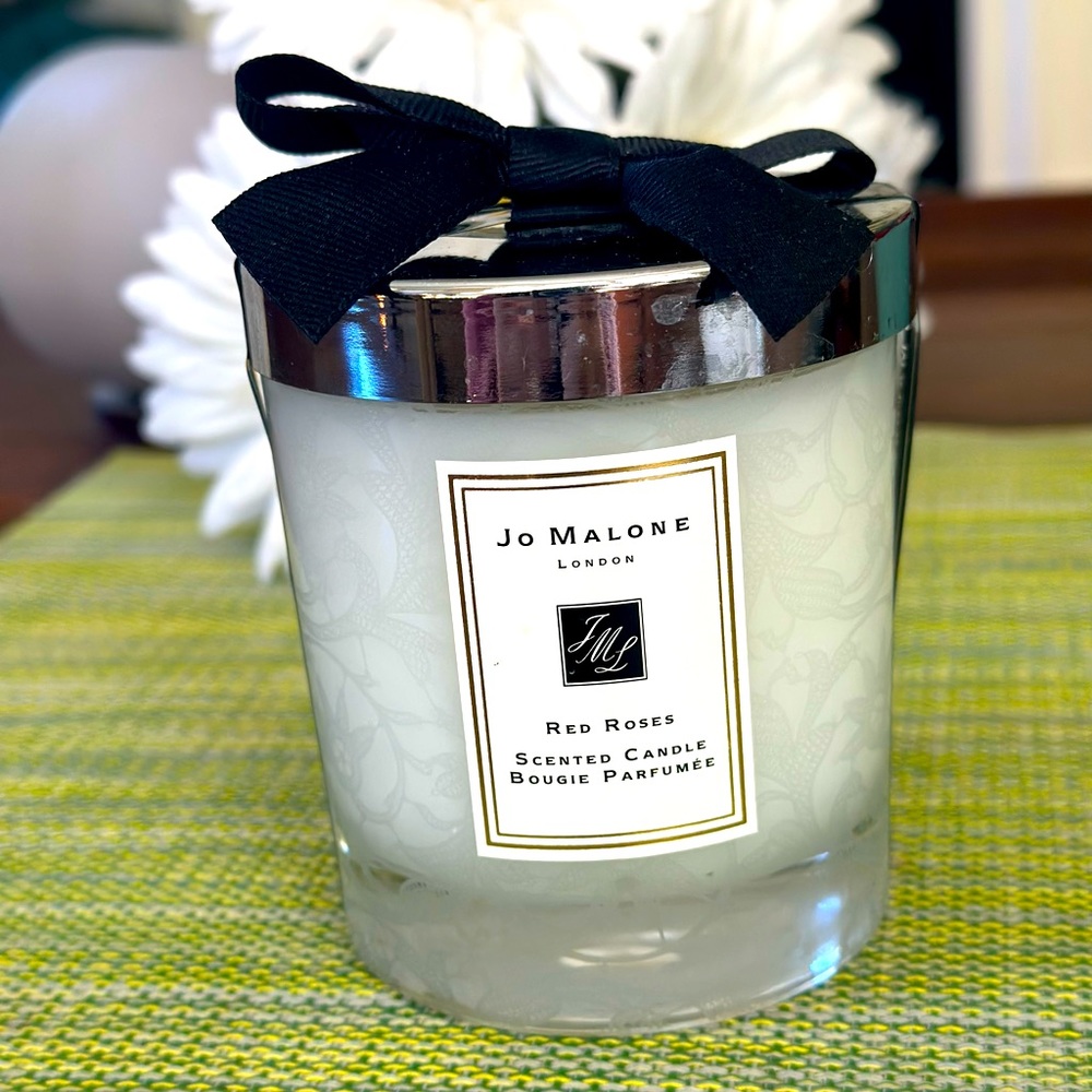 Jo Malone Red Roses Scented Candle 2.5in.(Sealed)-Bridal Lace Jar!